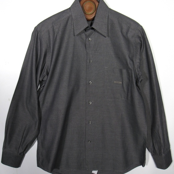 MOSCHINO UOMO Mens Shirt Dobby Print Size 39/Med - Picture 1 of 8